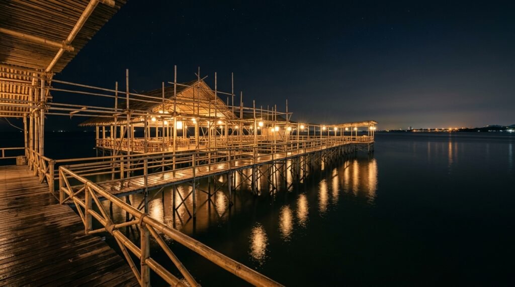 Angsila Oyster Scaffolding Pavilion in Thailand